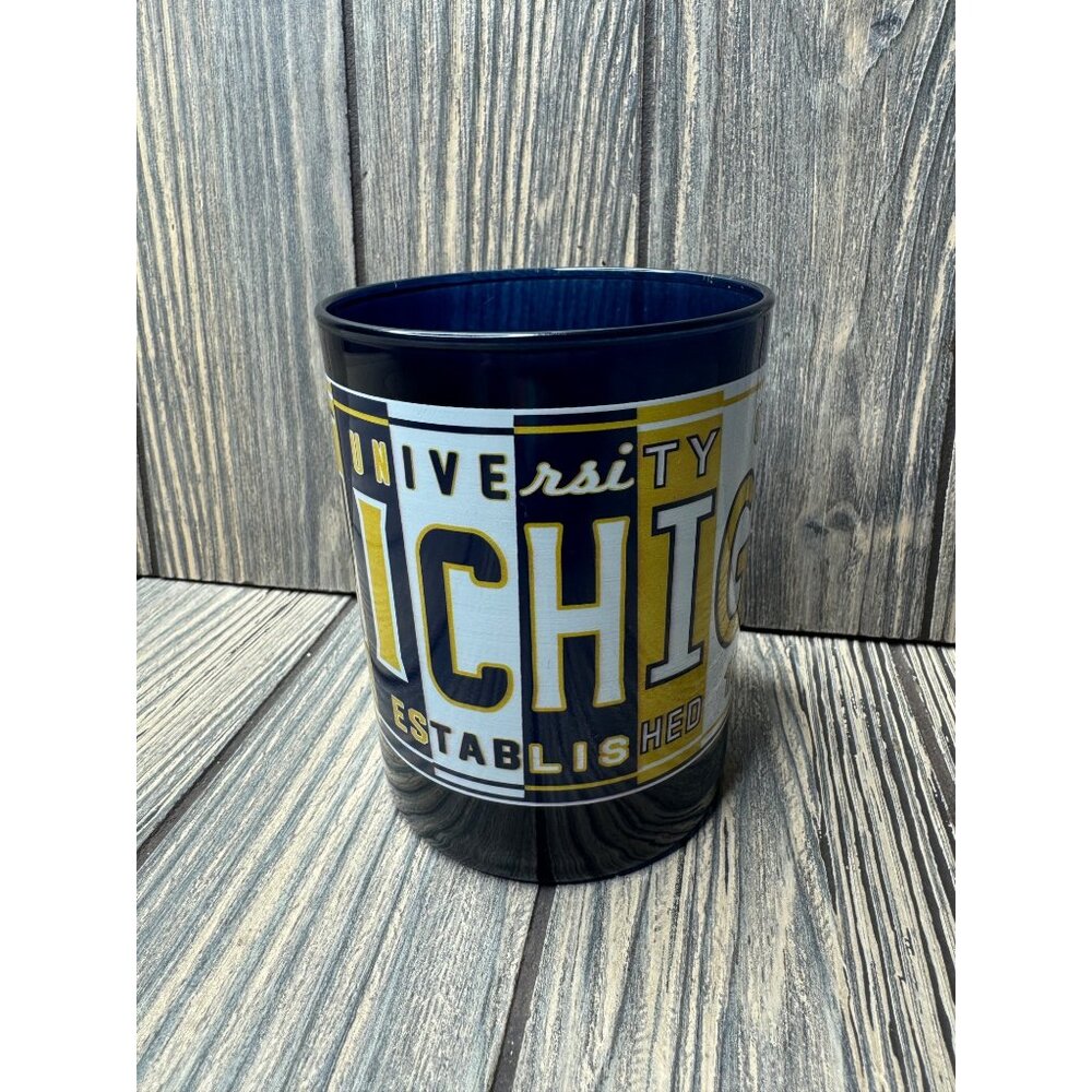 University Of Michigan Established 1817 Blue & Yellow Ceramic Tumbler